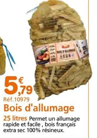Provence Outillage Bois d'allumage offre