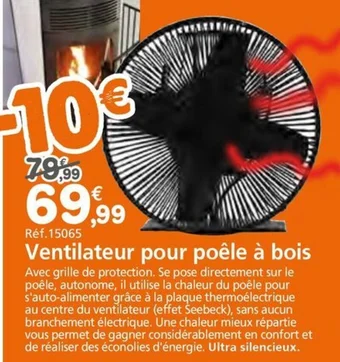 Provence Outillage Ventilateur pour poêle à bois offre