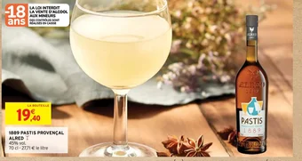 Intermarché 1889 PASTIS PROVENÇAL offre