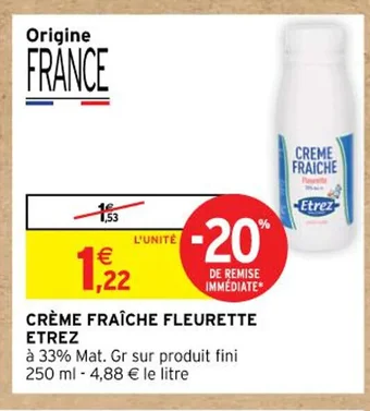 CRÈME FRAÎCHE FLEURETTE ETREZ