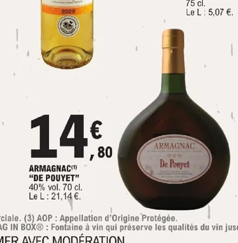 E.Leclerc ARMAGNAC DE POUYET offre