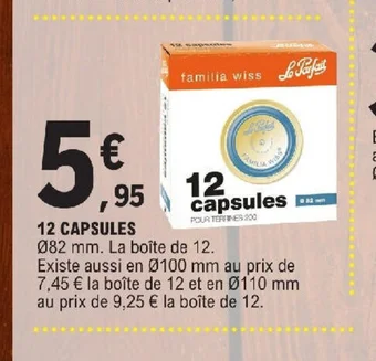 E.Leclerc 12 CAPSULES offre