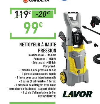 E.Leclerc NETTOYEUR À HAUTE PRESSION offre