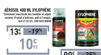 E.Leclerc AÉROSOL 400 ML XYLOPHÈNE offre