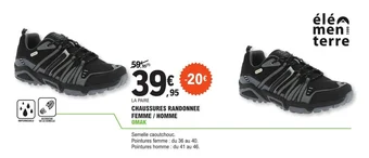 CHAUSSURES RANDONNEE FEMME / HOMME