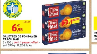 Intermarché GALETTES DE PONT-AVEN TRAOU MAD offre