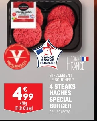 ALDI 4 STEAKS HACHÉS SPÉCIAL offre