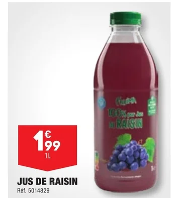 ALDI JUS DE RAISIN offre