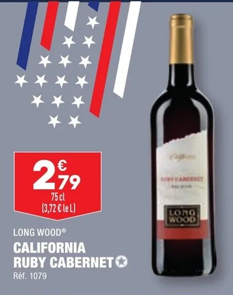ALDI CALIFORNIA RUBY CABERNET offre