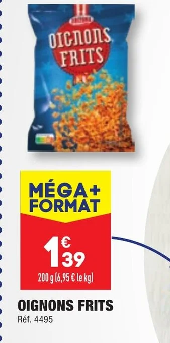 ALDI OIGNONS FRITS offre