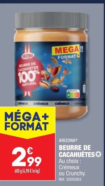 ALDI BEURRE DE CACAHUÈTES offre