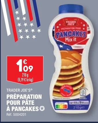 ALDI PRÉPARATION POUR PÂTE À PANCAKES offre