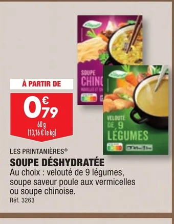 ALDI SOUPE DÉSHYDRATÉE offre