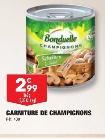 GARNITURE DE CHAMPIGNONS