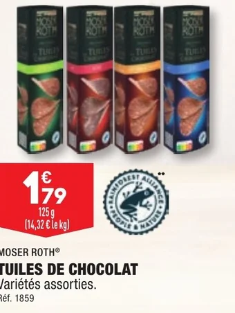 ALDI TUILES DE CHOCOLAT offre