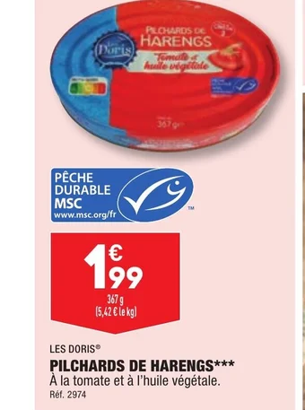 ALDI PILCHARDS DE HARENGS offre