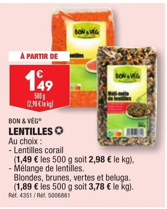 ALDI LENTILLES offre
