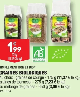 ALDI GRAINES BIOLOGIQUES offre