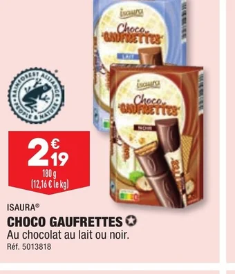 ALDI CHOCO GAUFRETTES offre