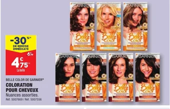 ALDI COLORATION POUR CHEVEUX offre