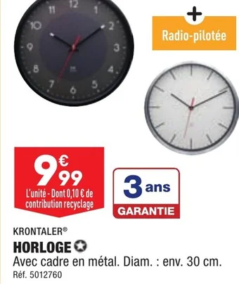 ALDI HORLOGE offre