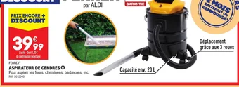 ALDI ASPIRATEUR DE CENDRES offre