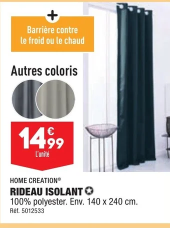 ALDI RIDEAU ISOLANT offre