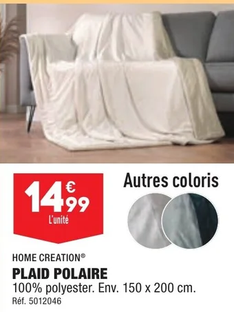ALDI PLAID POLAIRE offre