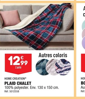 ALDI PLAID CHALET offre