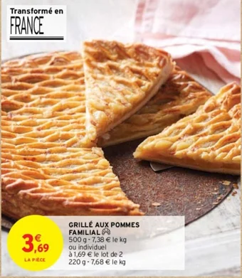 Intermarché GRILLÉ AUX POMMES FAMILIA offre