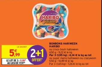 Intermarché BONBONS HARIWEEN HARIBO offre