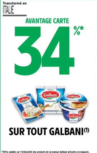 Intermarché SUR TOUT GALBANI offre