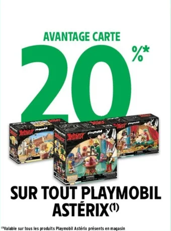 Intermarché SUR TOUT PLAYMOBIL ASTERIX(¹) offre