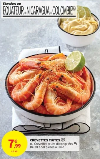 Intermarché CREVETTES CUITES offre