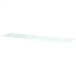 IKEA Bestå plateau supérieur banc tv, verre blanc/vert clair, 180x40 cm offre