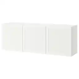 IKEA Bestå combinaison rangement murale, blanc/hanviken blanc, 180x42x64 cm offre