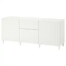 IKEA Bestå combinaison rangement tiroirs, blanc/sutterviken/kabbarp blanc, 180x42x74 cm offre