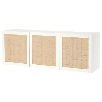 IKEA Bestå combinaison rangement murale, blanc studsviken/blanc peuplier tréssé, 180x42x64 cm offre