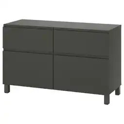 IKEA Bestå combi rangement portes/tiroirs, 120x42x74 cm offre