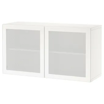 IKEA Bestå étagère avec portes, blanc/mörtviken blanc, 120x42x64 cm offre