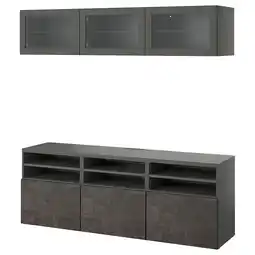 IKEA Bestå rangement tv/vitrines, 180x42x192 cm offre