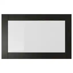 IKEA Sindvik porte vitrée, brun noir/verre transparent, 60x38 cm offre