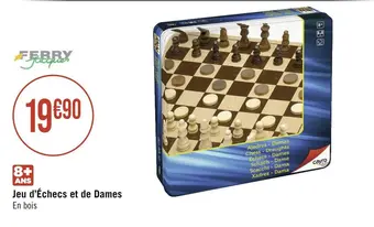 Casino Supermarchés Ferry jacques jeu d’échecs et de dames offre