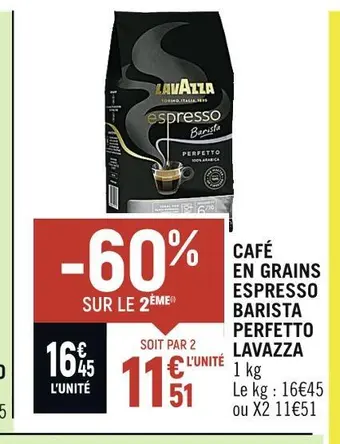 Lavazza café en grains espresso barista perfetto