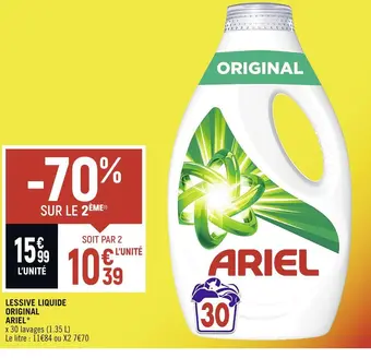 Spar Ariel lessive liquide original offre