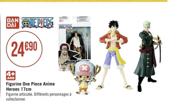 Bandai figurine one piece anime heroes 17cm