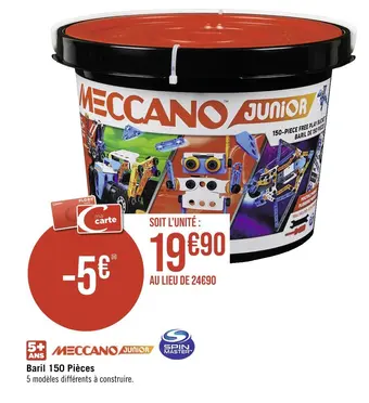 Meccano baril 150 piĂšces