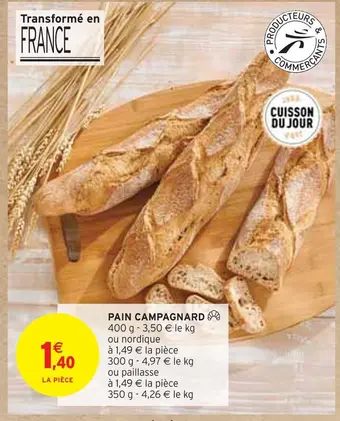 Intermarché Pain campagnard offre