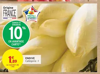 Intermarché Endive offre
