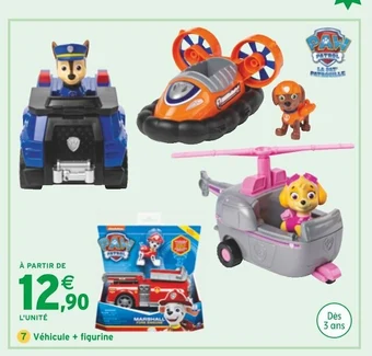Intermarché Paw patrol véhicule + figurine offre